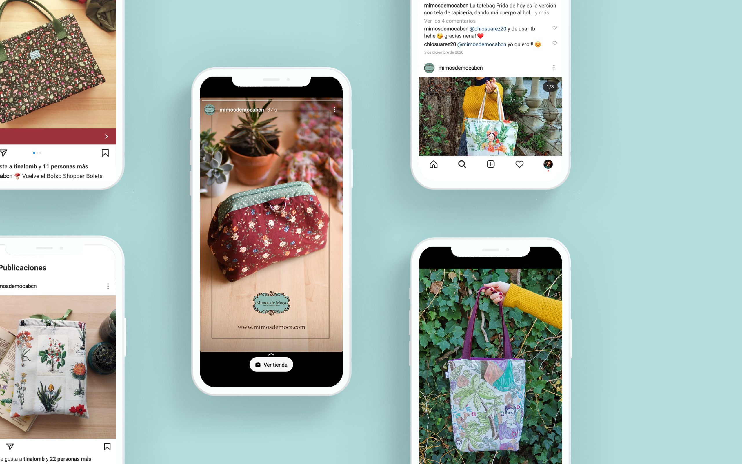 imagenes de los productos de MImos de Moça publicados en su Instragram